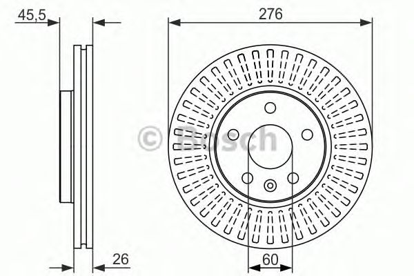 Диск тормозной BOSCH 0986479643