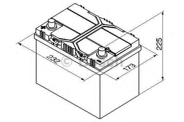 Аккумуляторная батарея BOSCH 0 092 S40 250