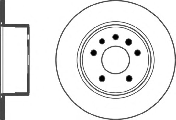 Диск тормозной BEHR (HELLA) 8DD355104701