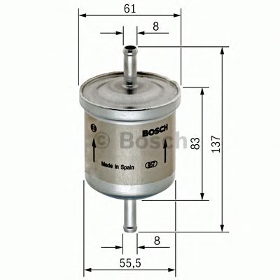 Фильтр топливный BOSCH 0450905287