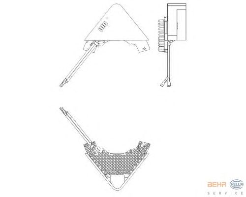 Блок управления, отопление / вентиляция BEHR (HELLA) 5HL 351 321-271