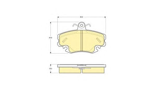 Колодки тормозные GIRLING 6113321