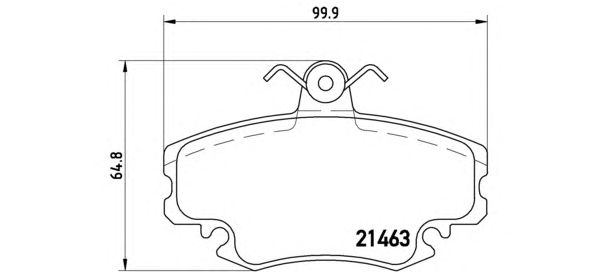 Колодки дисков.п BREMBO P 68 008