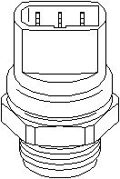 Датчик включения вентилятора HANS PRIES/TOPRAN 102975