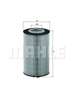 Фильтр масляный KNECHT/MAHLE OX 161D