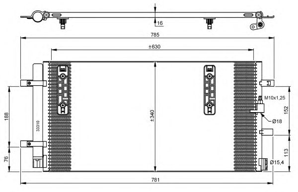 Конденсатор, кондиционер NRF 35916