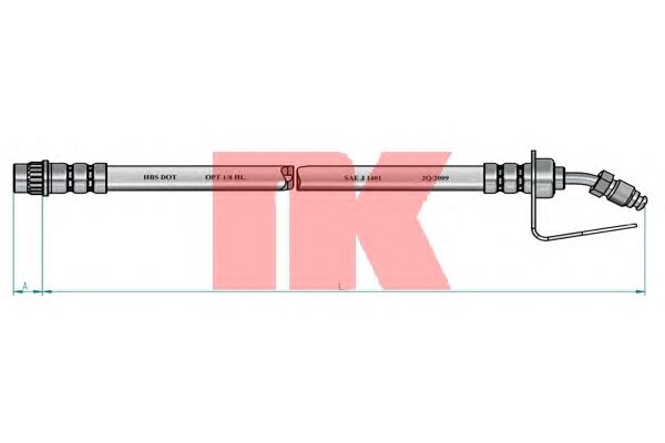 Шланг тормозной NK 853952