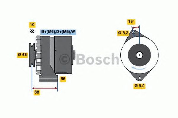 Генератор BOSCH 0 986 036 250